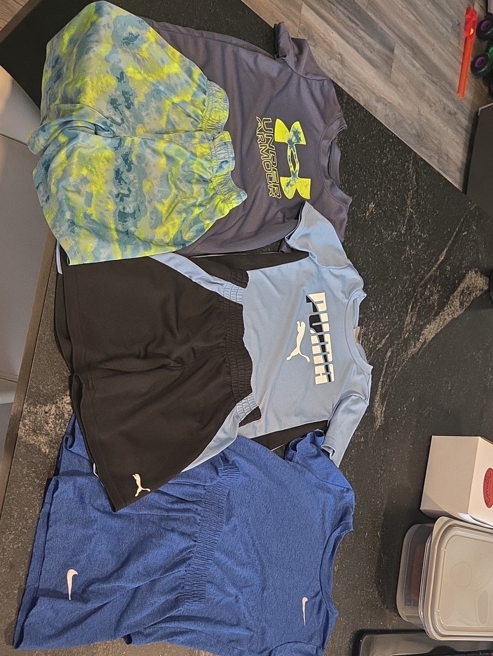 3 Pack Athletic Shorts/Shirt Sets Boys 4T